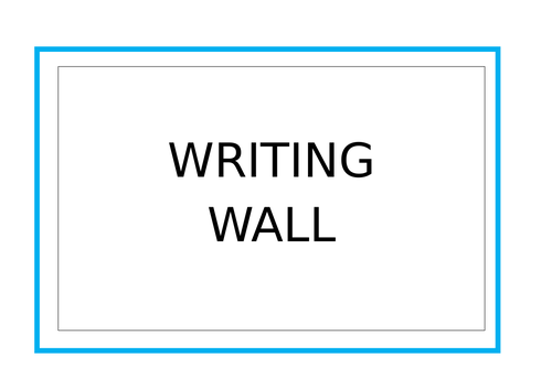 Classroom maths / english / working wall display words