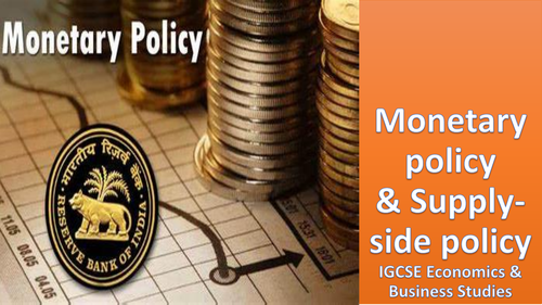 Monetary Policy and supply side policy