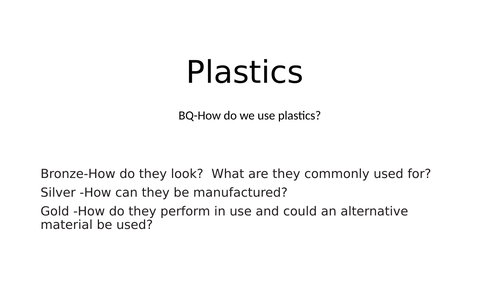 Plastics research