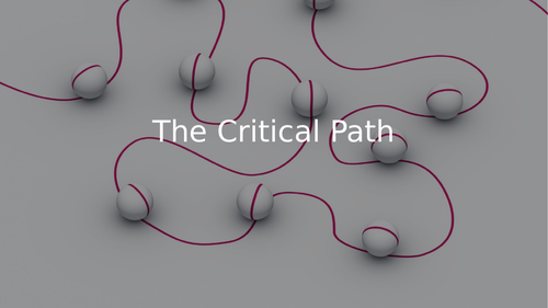 The Critical Path - Maths