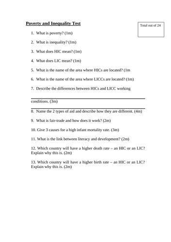 Poverty and Inequality assessment - ready to use