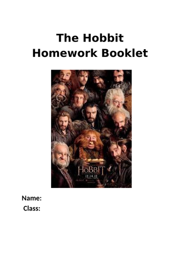 The Hobbit complete scheme of work