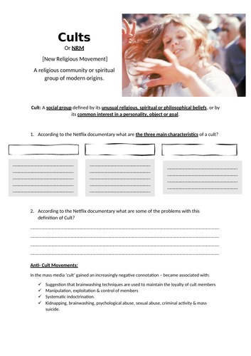 Cults- Religious Studies