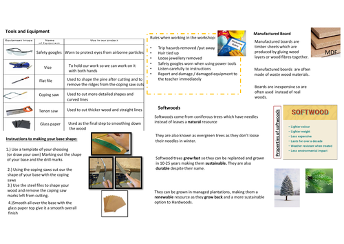 KS3 Key rack project product design assessment and answer booklets