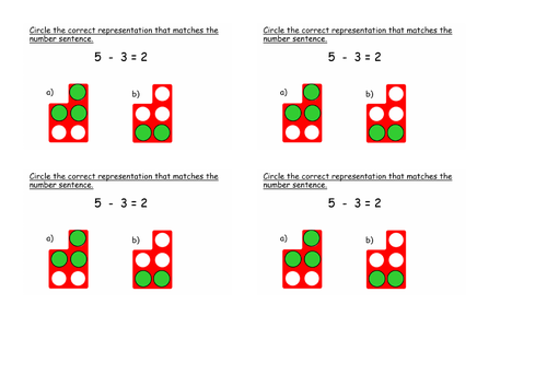 Year 1 Resource: Subtraction with 10 and Related Number Bonds
