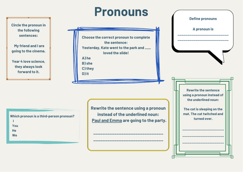 Year 4 SPAG worksheets