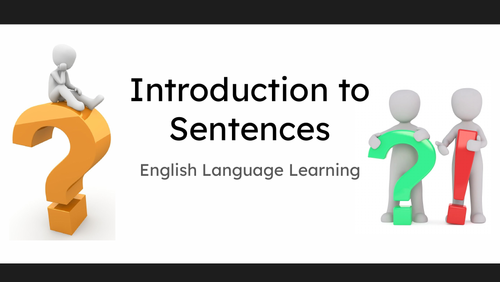 introduction-to-sentences-teaching-resources