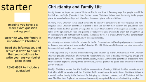 GCSE Lesson 3: Types of families