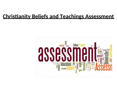 WJEC GCSE RE Christianity Beliefs and Teachings Unit 2 - Assessment and Marking Template