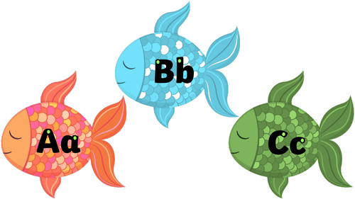 Alphabet on Fish  Teaching Resources