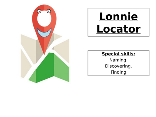 EYFS and KS1 Squad Characters for Geography.