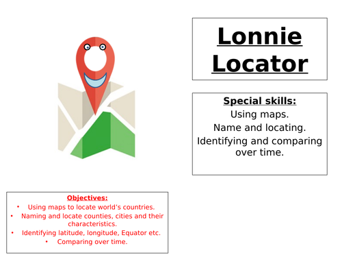 Character squad for KS2 geography