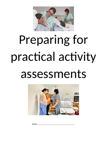 T Level Health - preparing for practical activities assessments