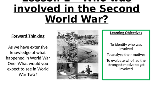 World War Two Lessons KS3