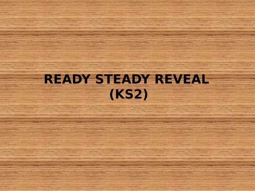 Spelling and Vocabulary Building KS2 Game on PPT