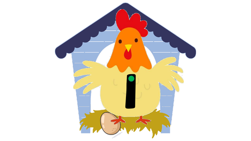 Numbers 1-10 on Chickens