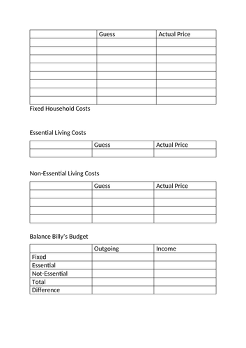 HouseHold Bills