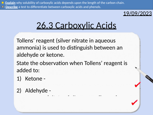 A level Chemistry: Carboxylic Acids