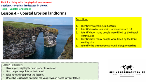 Coastal Erosion features