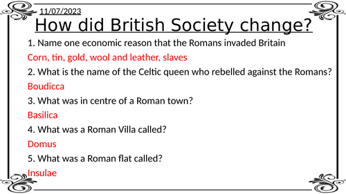 How did British society change under the Romans?