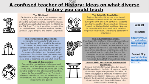 Guide on how to make your history curriculum more diverse