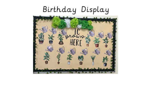 Birthday Display