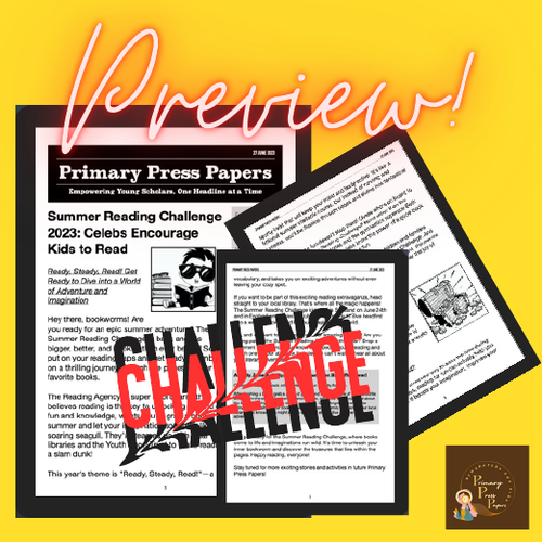 Kids' Daily Newspaper: Summer Reading Challenge 2023 ~  Reading Comprehension with Activity