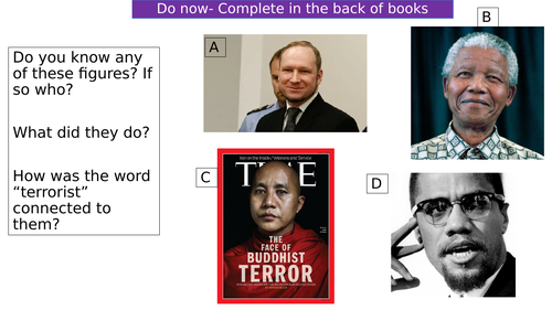 KS4- RS- AQA- War and Peace-Terror