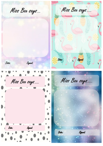 Editable Praise Cards