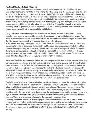 AQA Language Paper 1