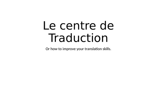 Translation practice