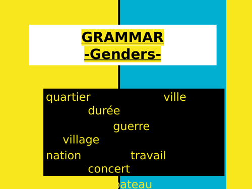 genders in French