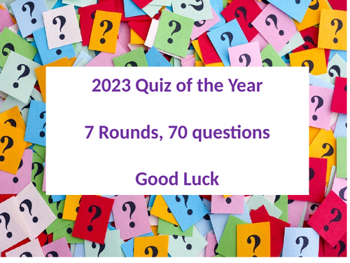 End of Year Quiz