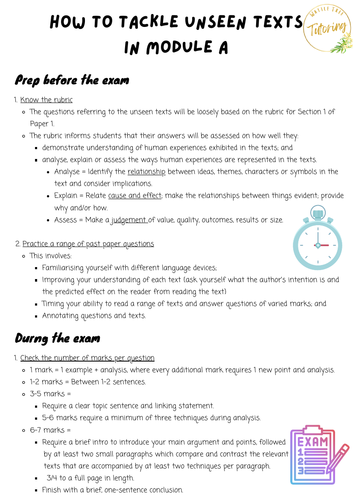 How to Tackle Unseen Texts