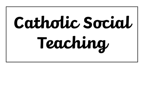 Catholic Social Teaching & Virtues to Live By Icons