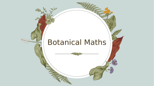 Botanical Maths Questions Bundle