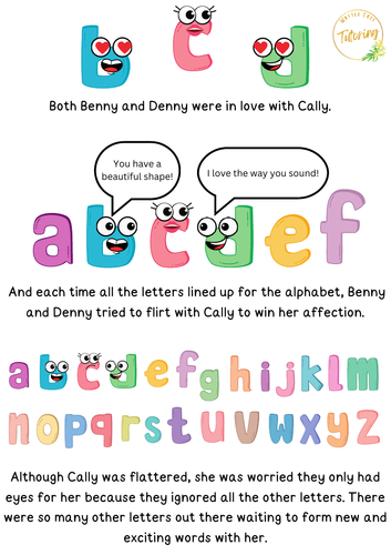 Learning letters 'B', 'C' and 'D'