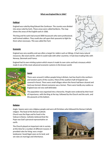 Hastings and Norman Conquest KS3