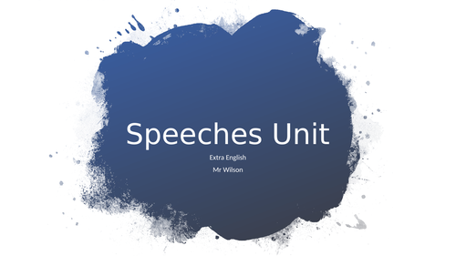 Whole unit - Persuasive speech - EAL/CEF