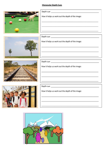 Monocular & Binocular Depth Cues (GCSE Psychology AQA)