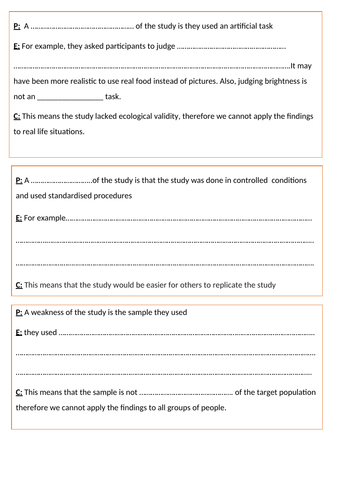 Motivation / Gilchrist & Nesburg (GCSE Psychology AQA)