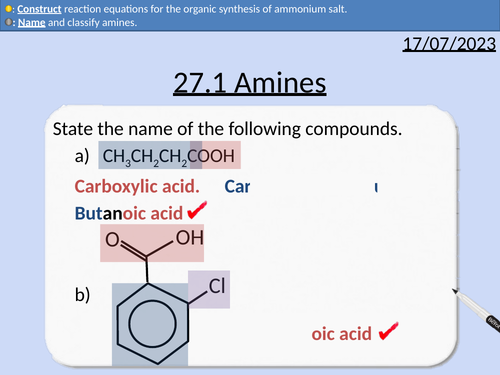 A level Chemistry: Amines