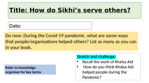 How do Sikhi's serve others