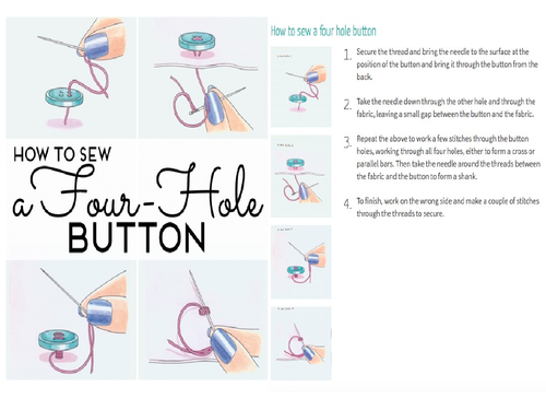 How to sew a button