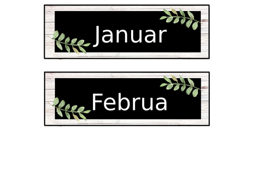 Botanical class calendar