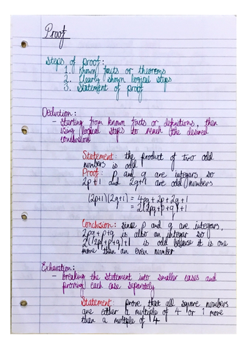 Edexcel A level Pure Maths Written Notes