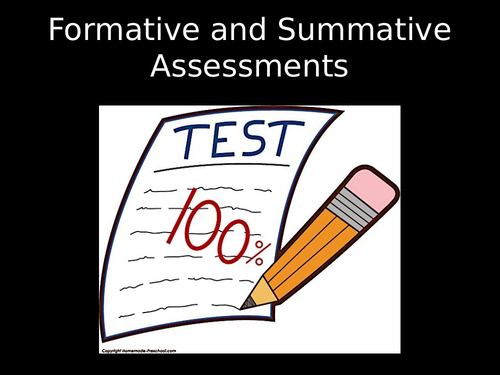 Formative and Summative Assessments PowerPoint