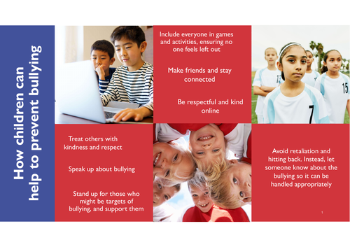 Poster: How children can help to prevent bullying