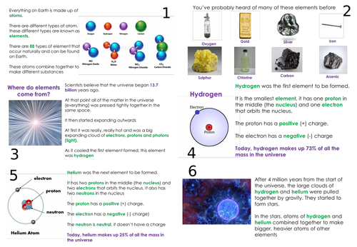 KS3 - Science - Atomic structure, chemical reactions & separating mixtures