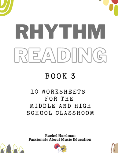 Book 3 Teacher Guide - Rhythm Reading exercises for KS3 & KS4 music class